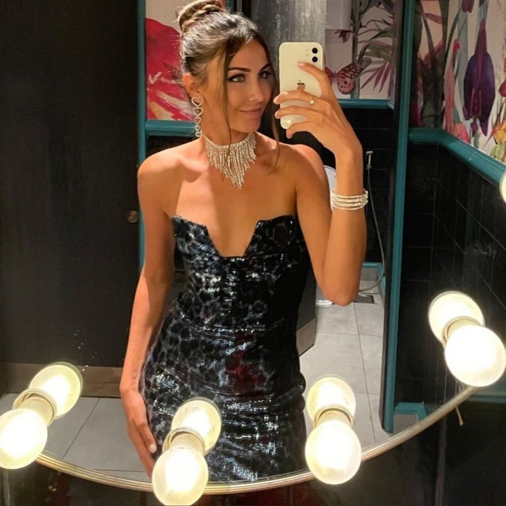 Zara blogger favorite blue sequin dress - Picture 9 of 9